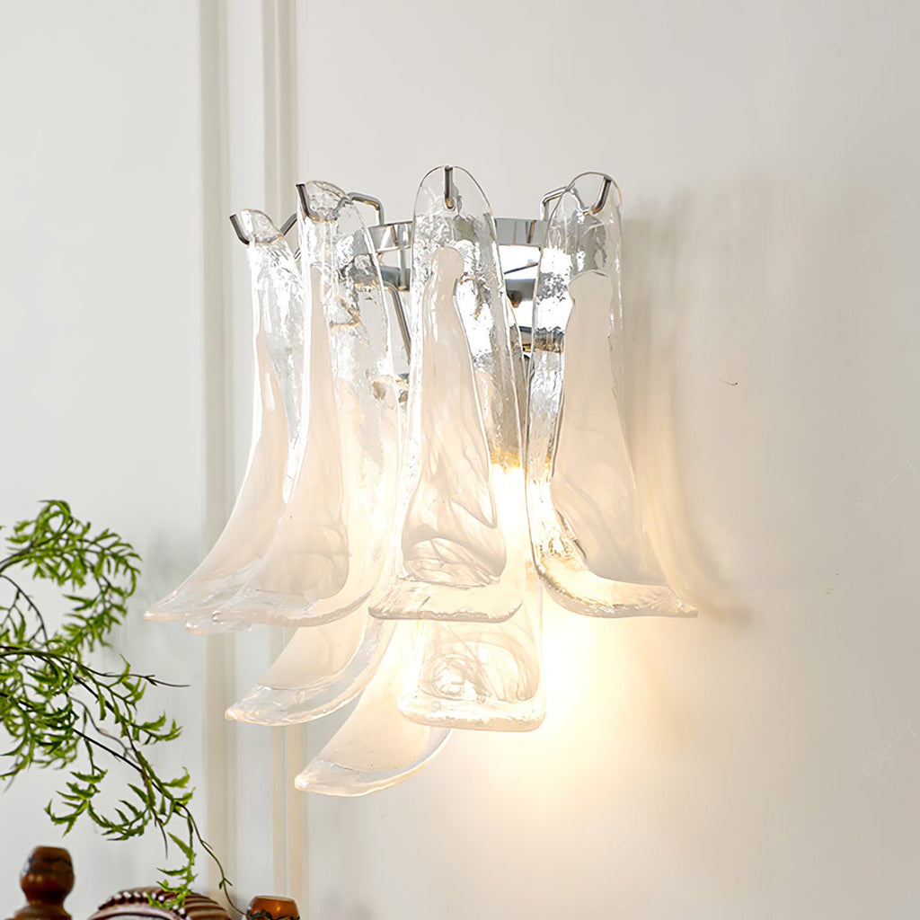 Aurora Wall Lamp Petal Glass Horseshoe Shaped Minimalist