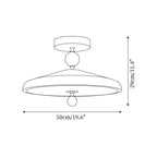 Belano Wooden Frame Round Ceiling Lamp