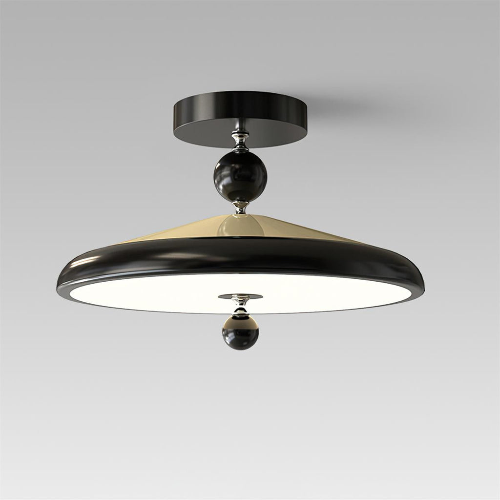 Belano Wooden Frame Round Ceiling Lamp