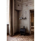 Lustra Chandelier Black Brass Industrial