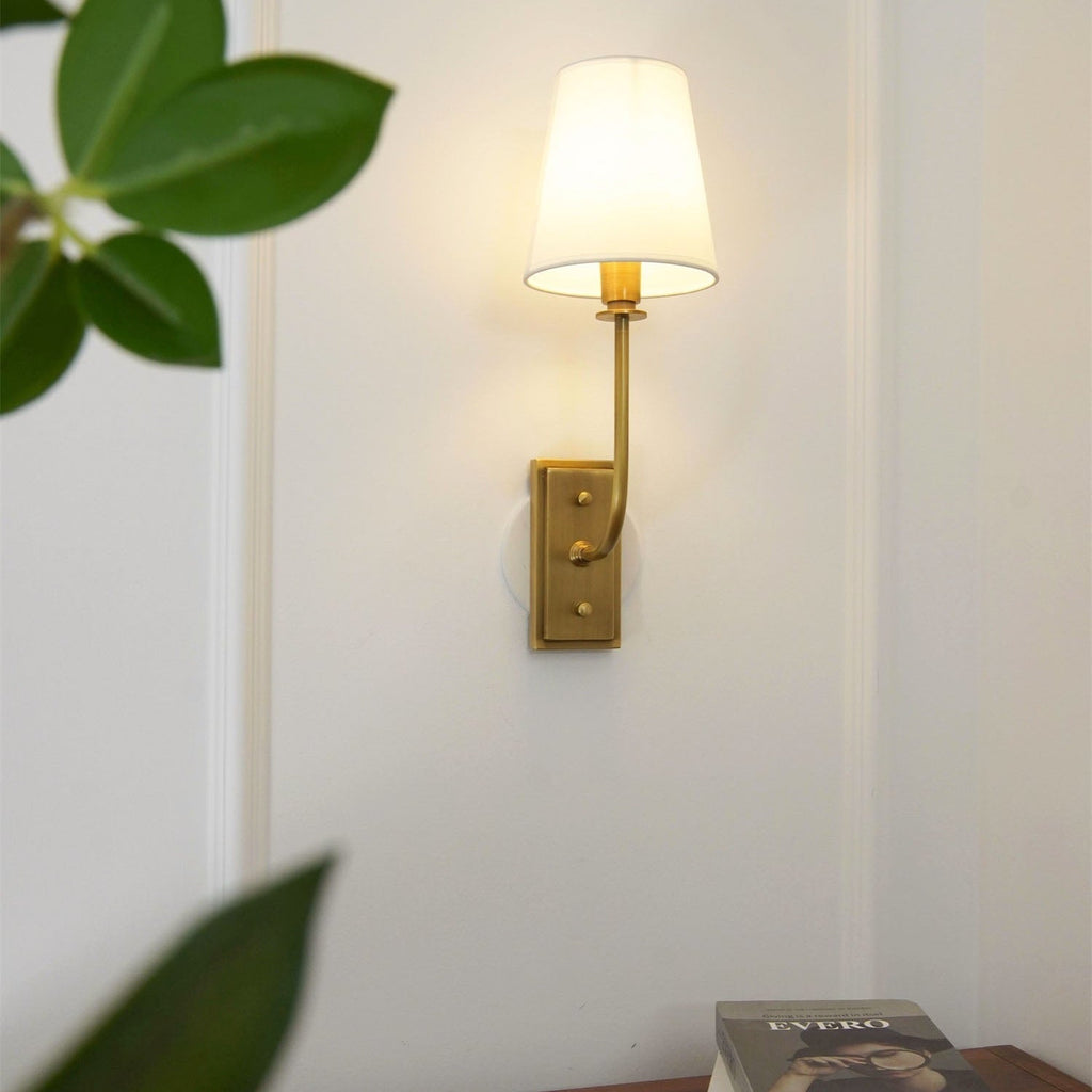 Silva Tapered Modern Fabric Wall Light - image 8