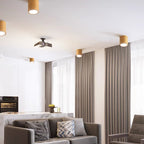 Muto Modern Wood Ceiling Light, Cylindrical, Corridor/Balcony