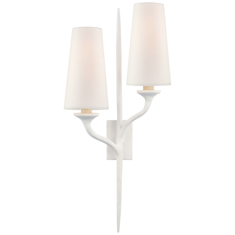 Velirara Vintage Industrial Brass Fabric Wall Lamp
