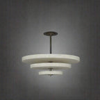 Liora Minimalist Alabaster Pendant Light Chandelier