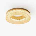 Ashaionis Ice Crack Circle Resin Ceiling Lamp