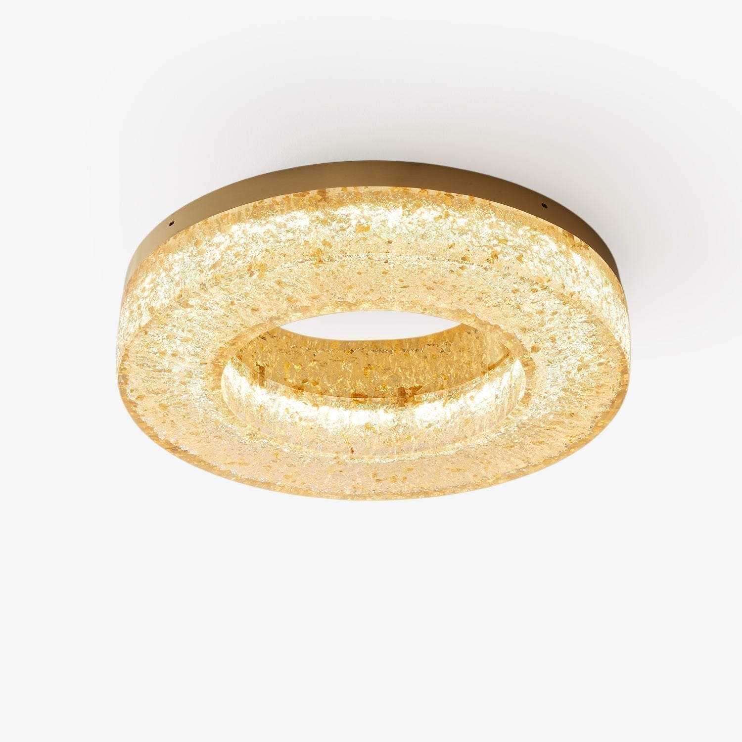 Ashaionis Ice Crack Circle Resin Ceiling Lamp