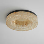 Ashaionis Ice Crack Circle Resin Ceiling Lamp