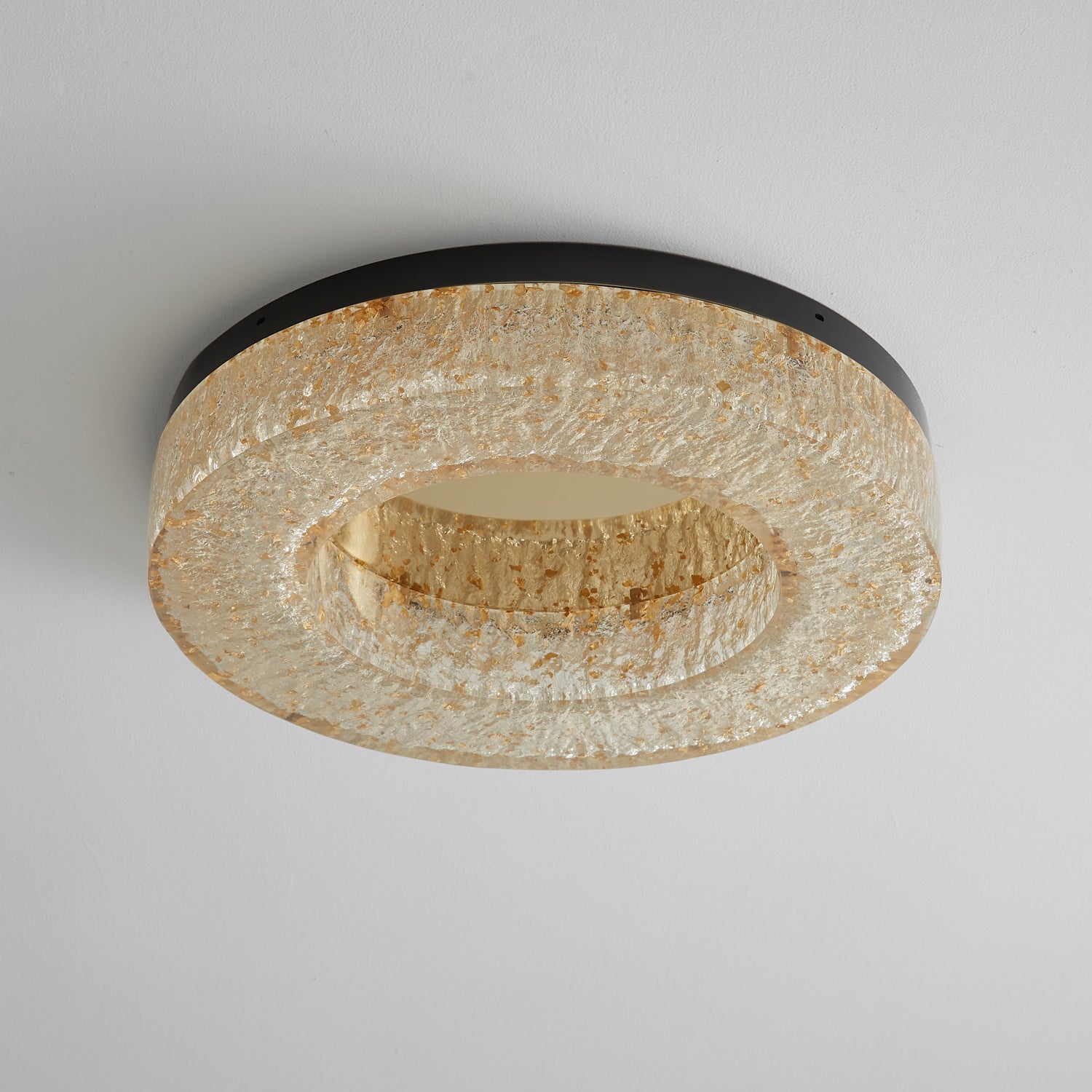 Ashaionis Ice Crack Circle Resin Ceiling Lamp