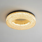 Ashaionis Ice Crack Circle Resin Ceiling Lamp