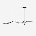 Aveline Modern Black LED Wave Pendant Light