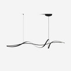 Aveline Modern Black LED Wave Pendant Light