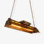 Lustra Chandelier Industrial Rectangular Frame