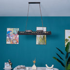 Lustra Chandelier Industrial Rectangular Frame