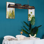 Lustra Chandelier Industrial Rectangular Frame
