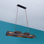 Lustra Chandelier Industrial Rectangular Frame
