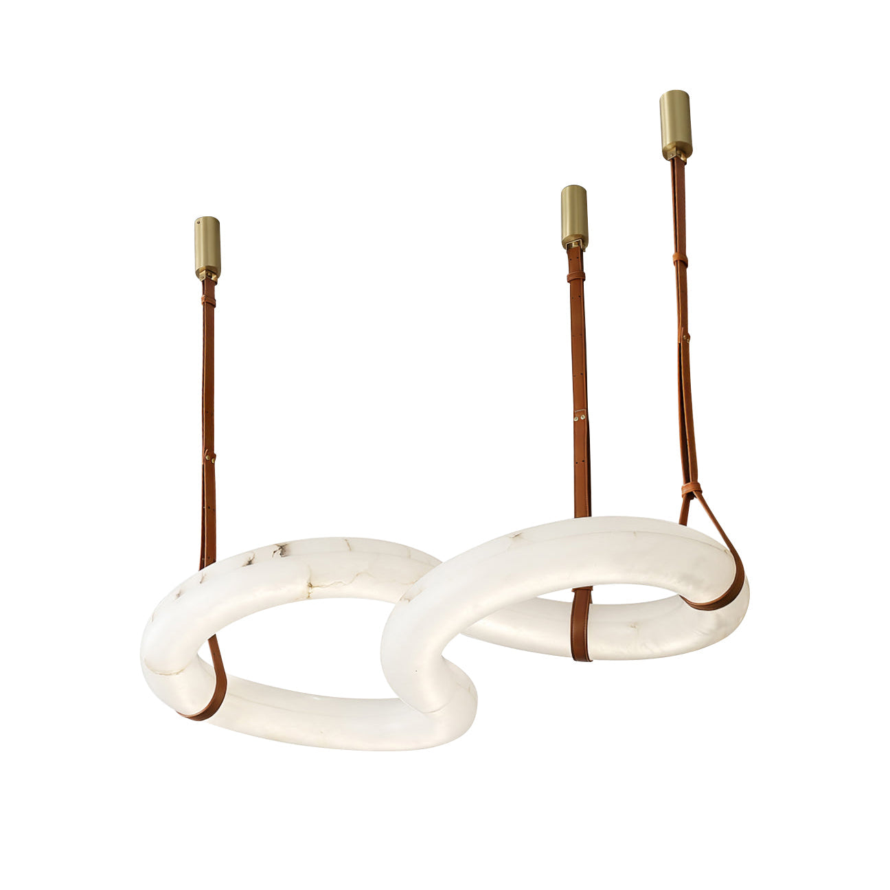 Althaen Postmodern Luxury Brown Alabaster Chandelier