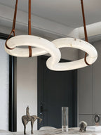 Althaen Postmodern Luxury Brown Alabaster Chandelier