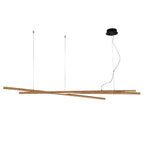 Aurora Chandelier Wooden Linear LED