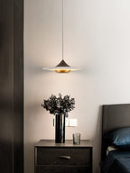Cimirora Modern Minimalist LED Alabaster Pendant Light