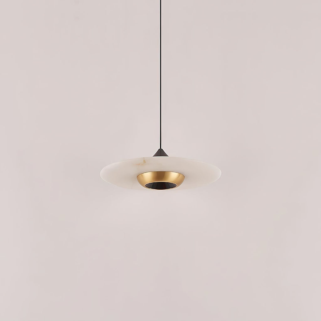 Cimirora Modern Minimalist LED Alabaster Pendant Light