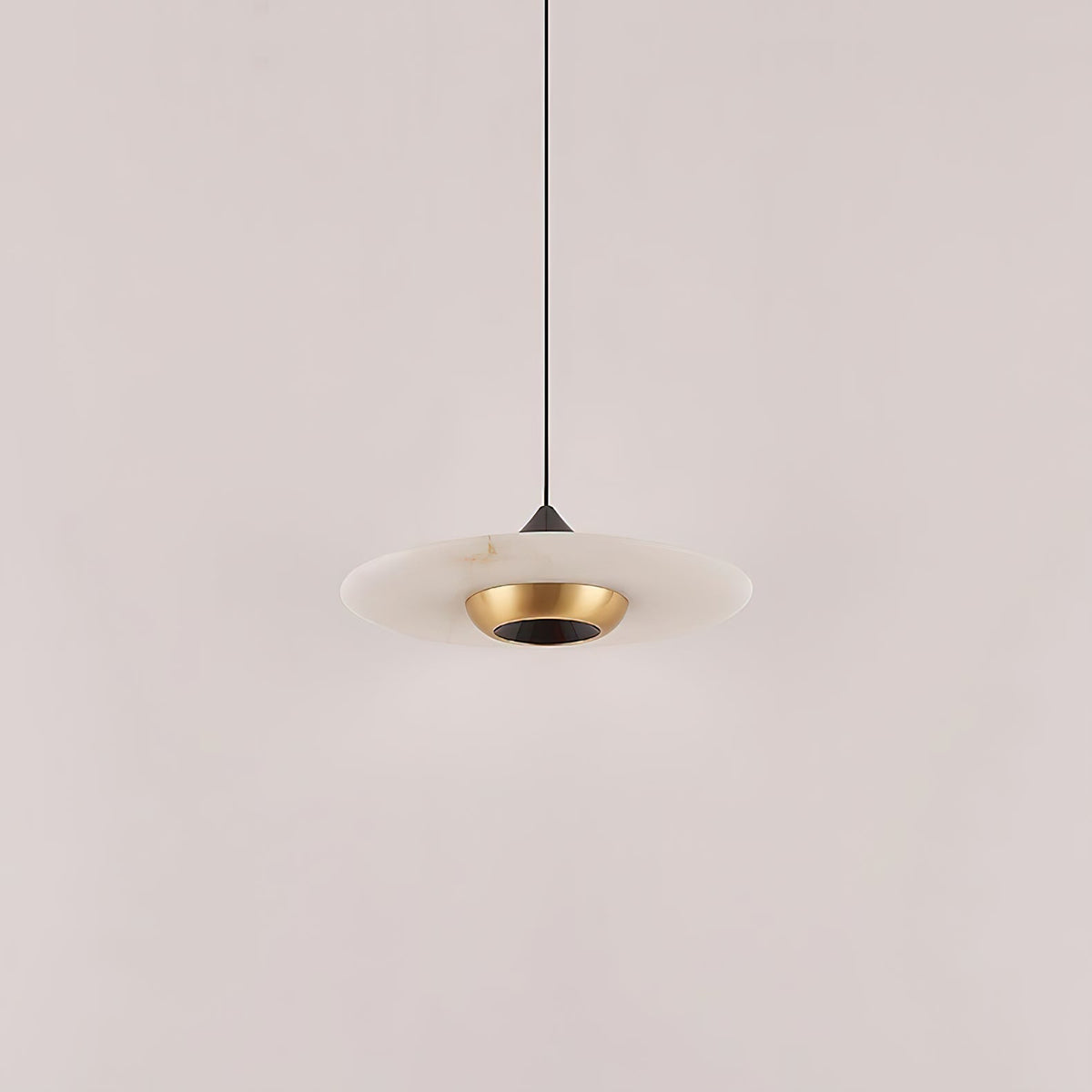 Cimirora Modern Minimalist LED Alabaster Pendant Light