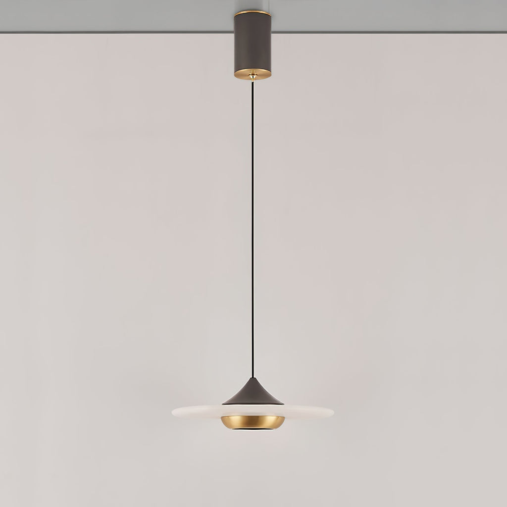 Cimirora Modern Minimalist LED Alabaster Pendant Light