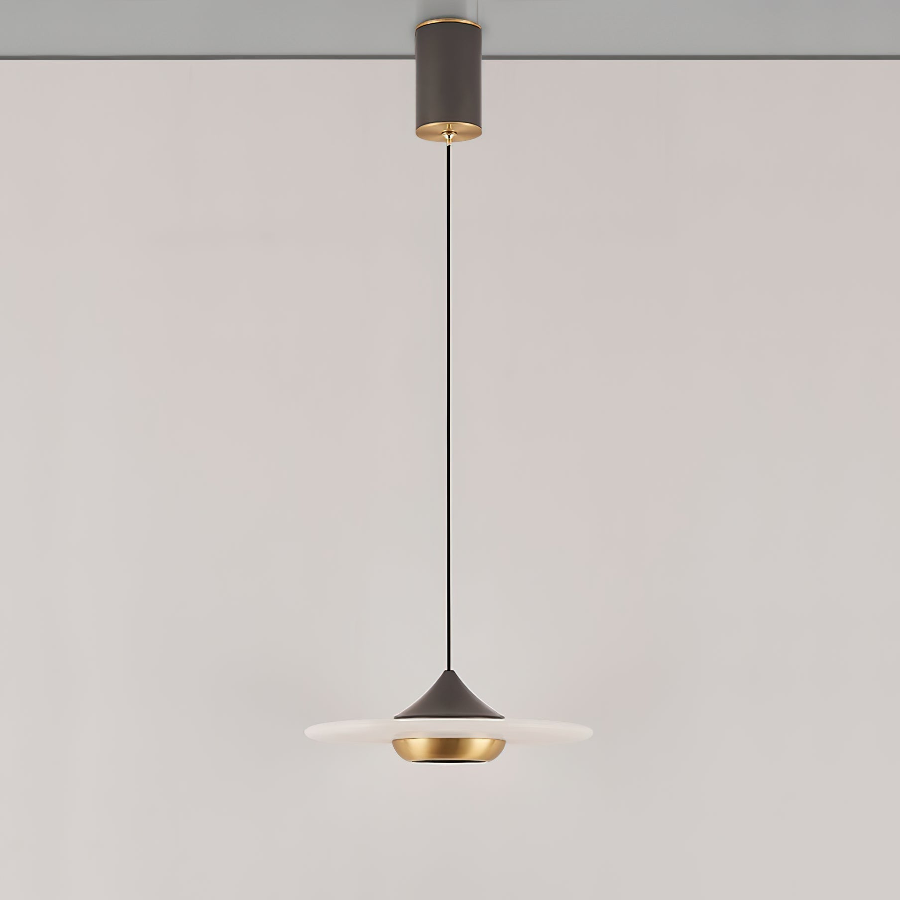 Cimirora Modern Minimalist LED Alabaster Pendant Light