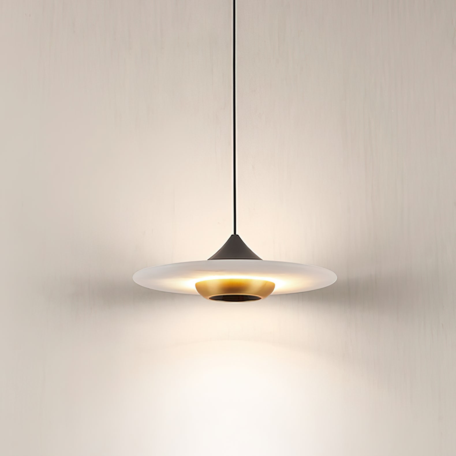 Cimirora Modern Minimalist LED Alabaster Pendant Light