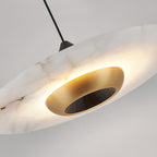 Cimirora Modern Minimalist LED Alabaster Pendant Light