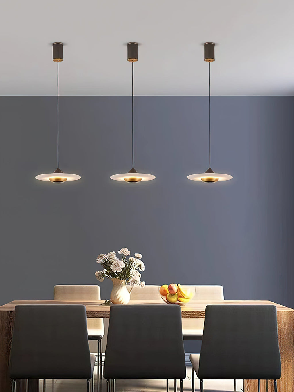 Cimirora Modern Minimalist LED Alabaster Pendant Light