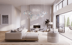 Iris Modern Luxury Glass Chandelier