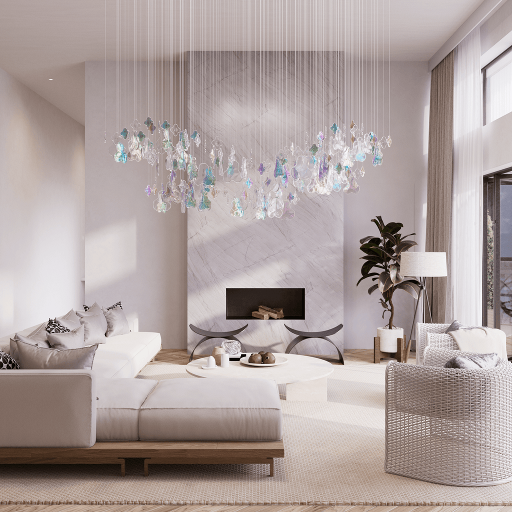 Iris Modern Luxury Glass Chandelier