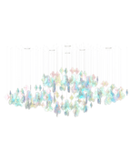 Iris Modern Luxury Glass Chandelier