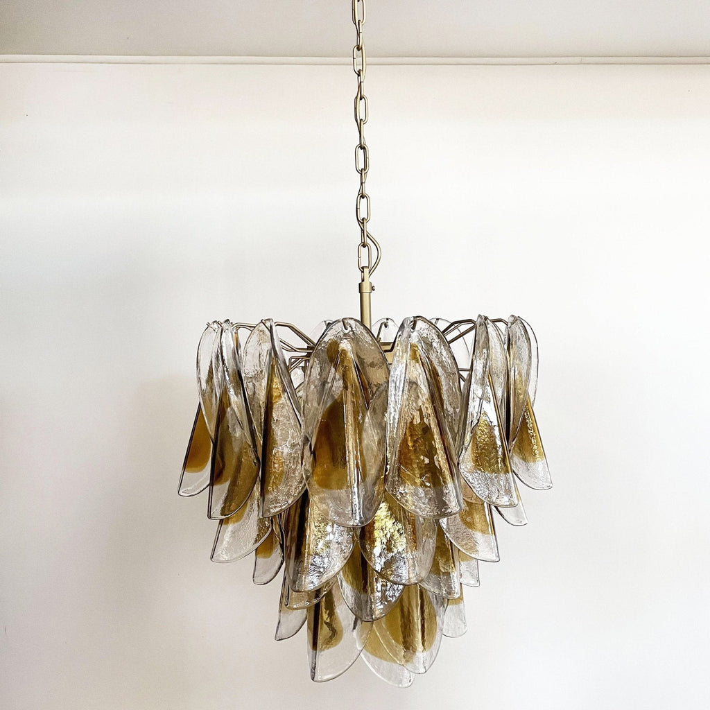 Aurora Chandelier Isabella Gold Petal Layered