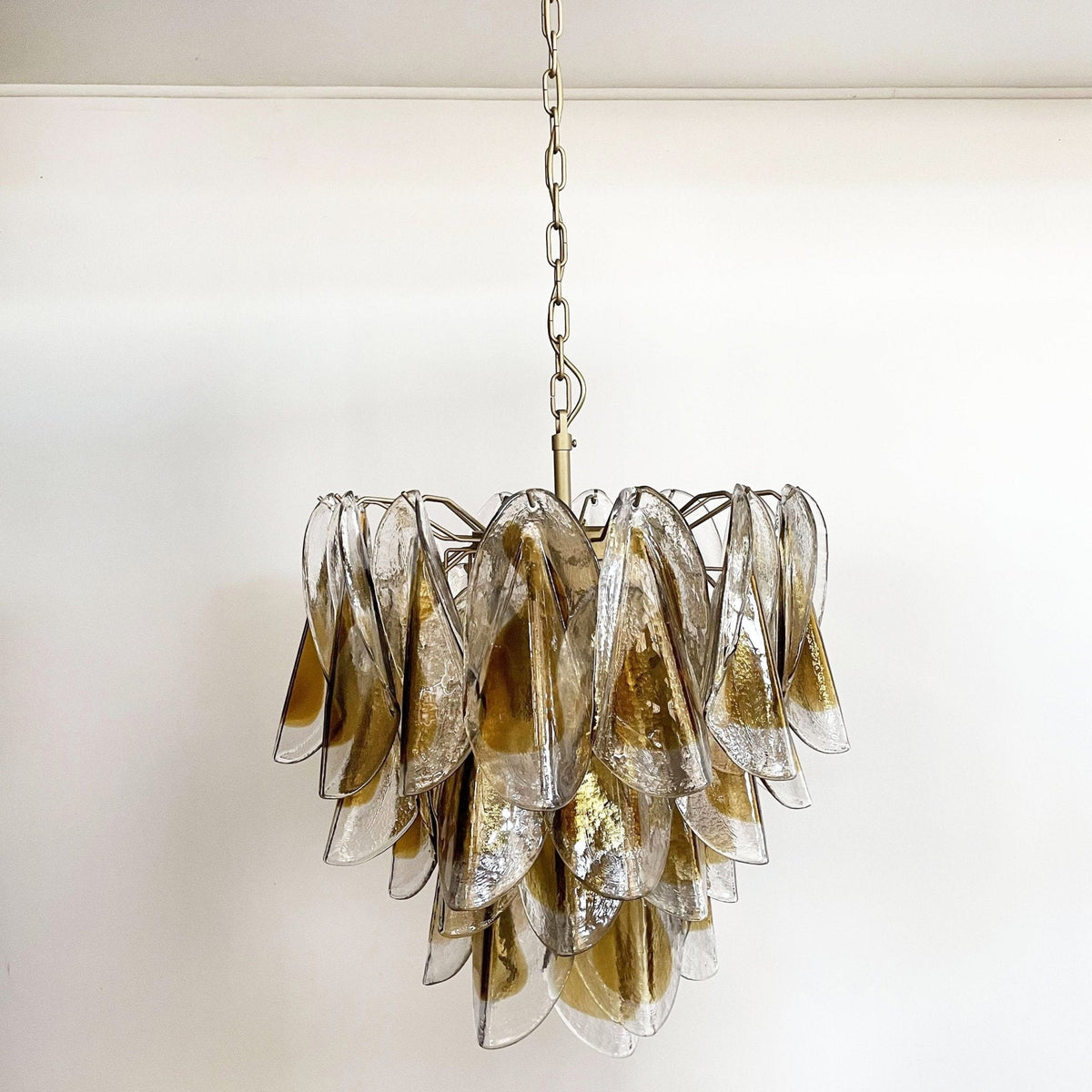 Aurora Chandelier Isabella Gold Petal Layered