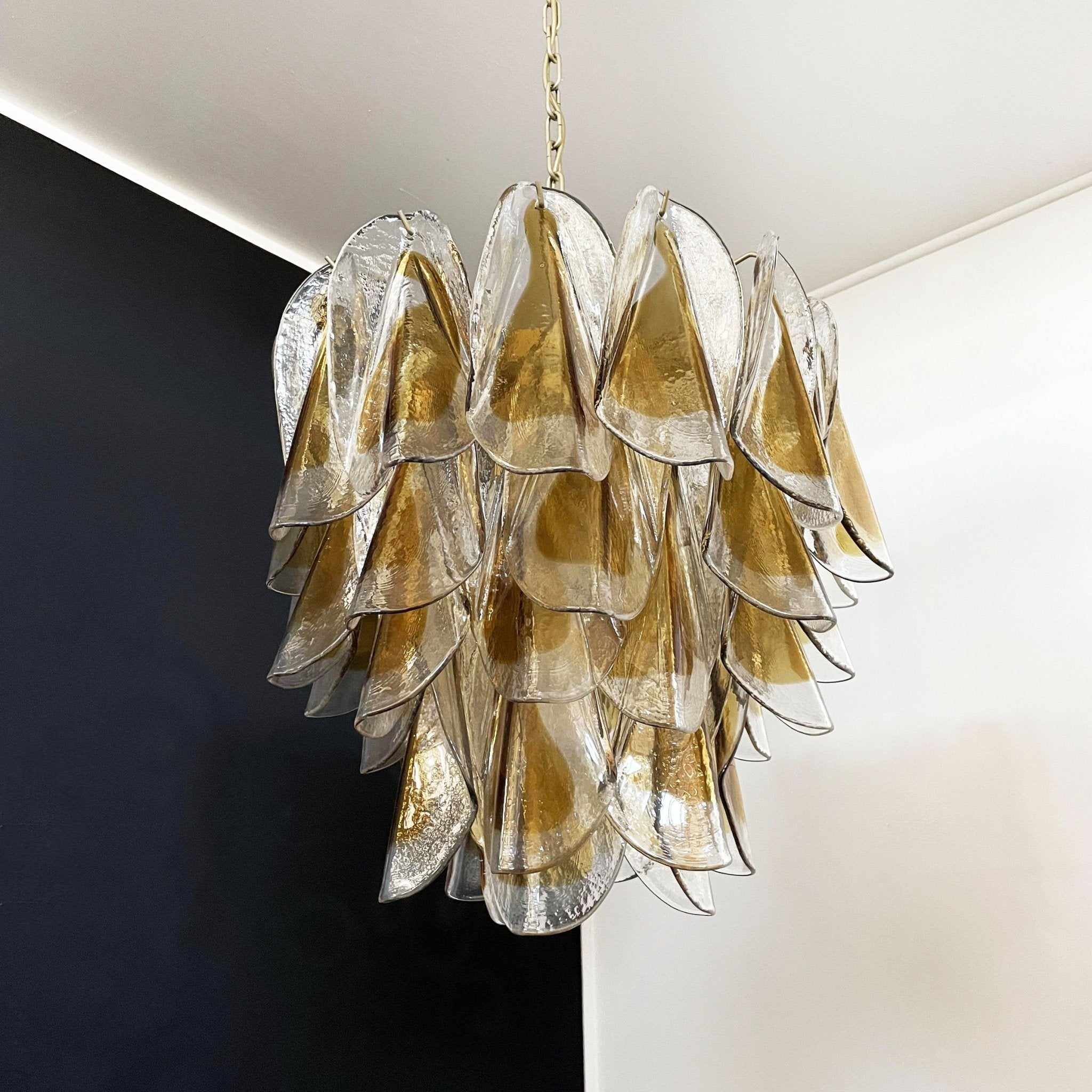 Aurora Chandelier Isabella Gold Petal Layered