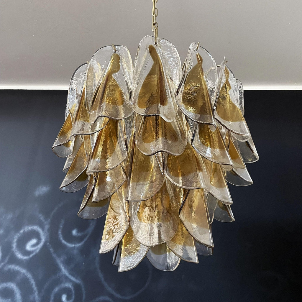 Aurora Chandelier Isabella Gold Petal Layered