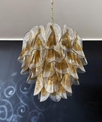 Aurora Chandelier Isabella Gold Petal Layered