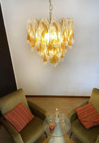 Aurora Chandelier Isabella Gold Petal Layered