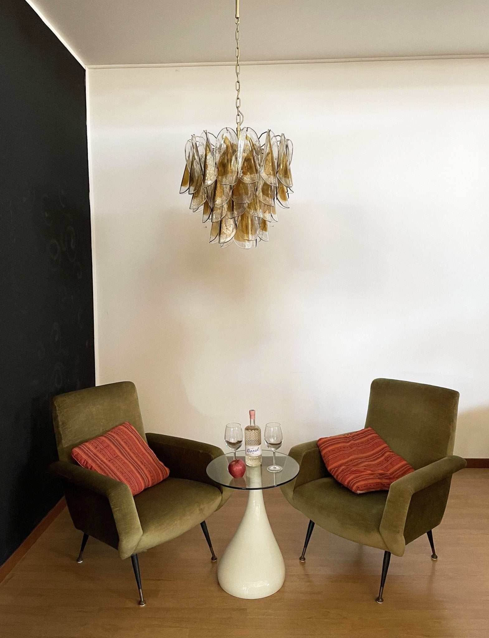 Aurora Chandelier Isabella Gold Petal Layered