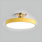 Solara Ceiling Lamp Flush Mount Black and Gold Modern