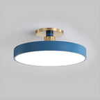Solara Ceiling Lamp Flush Mount Black and Gold Modern