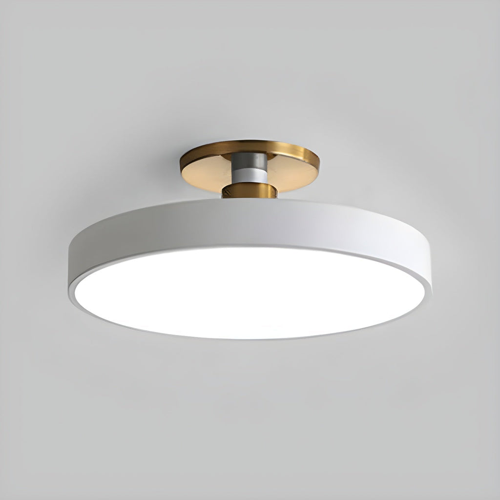 Solara Ceiling Lamp Flush Mount Black and Gold Modern