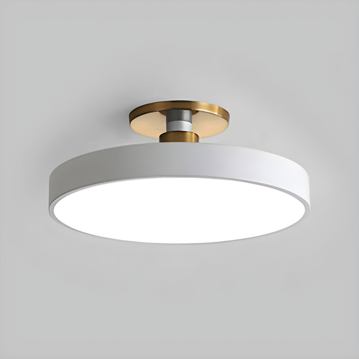 Solara Ceiling Lamp Flush Mount Black and Gold Modern