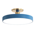 Solara Ceiling Lamp Flush Mount Black and Gold Modern