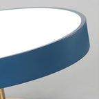 Solara Ceiling Lamp Flush Mount Black and Gold Modern