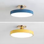 Solara Ceiling Lamp Flush Mount Black and Gold Modern