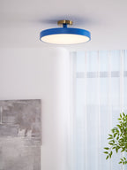 Solara Ceiling Lamp Flush Mount Black and Gold Modern