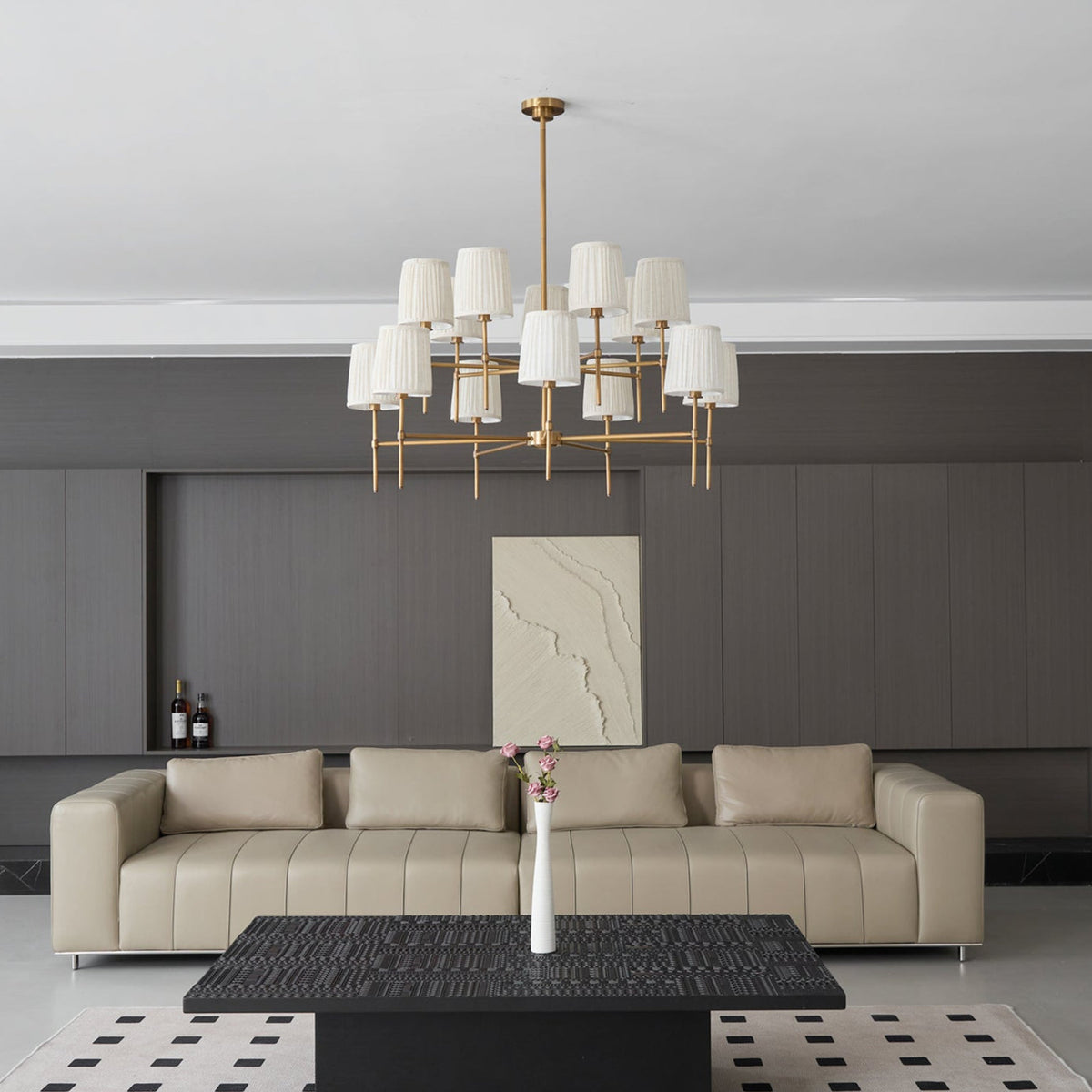 Erthaos Premium Elegance Fabric Chandelier