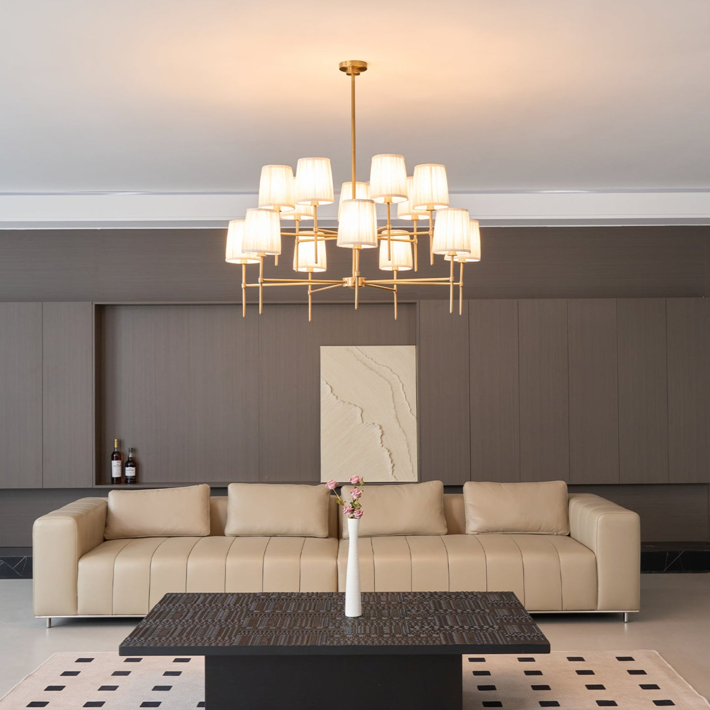 Erthaos Premium Elegance Fabric Chandelier